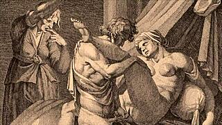 Vintage erotic illustration captures timeless sensual art in retro style