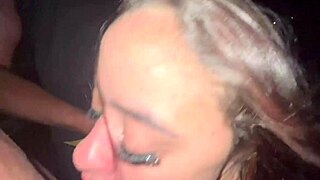 We did a fuck fest with the hot tits girl in the street!