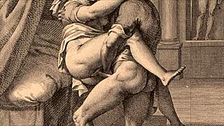 Vintage erotic illustration captures timeless sensual art in retro style