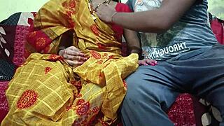 i can't believe bhabhi in yellow saree gave such pleasure to devar on the ranch. indian country vibes rock!