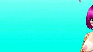 Zoey gets horny with roommates in anime game hentai