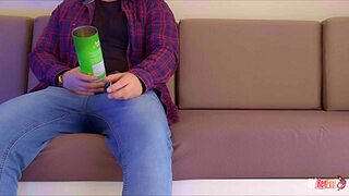 tricking stepsis with pringles can prank