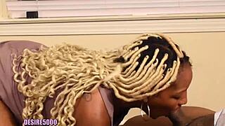 Black housewife with big tits and ass rides husband's cock reverse style