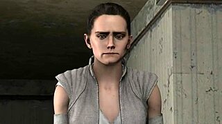 Rey, cute teen, auditions for 3D hentai porn in bold interracial twist.