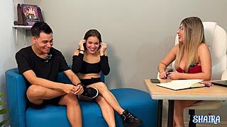 Shairapsychosex performs therapy on majo blonde and her partner