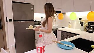 I helped my friend’s mom in the kitchen after his birthday party