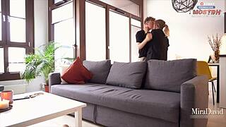 Amateur couple Mira and David in a steamy homemade sex tape with doggystyle action