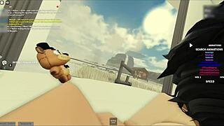 intense rough sex with wife in the bath, missionary creampie.