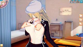 3d cg anime video of touhou project featuring maeriberry hahn in erotic game