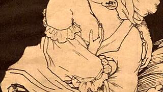 Vintage Erotic Cartoon Drawings from Antique Anime Hentai