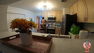 Quick interracial sex with big tits