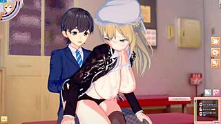 3d cg anime video of touhou project featuring maeriberry hahn in erotic game