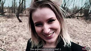 social experiment gone wrong, uh, presenter got cum in pussy, oops!