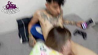 Blonde Slut's Ass Broken By Three Cocks