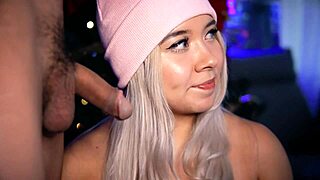 I tease my boyfriend's small cock on webcam to get it ready for fucking me.