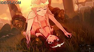 No honor among knights in wild hentai creampie action