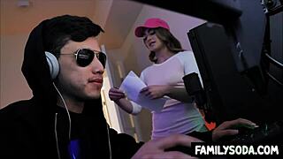 Gamer Stepbro Drills Stepsis in Hardcore POV Creampie Action