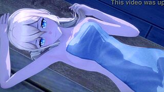 Hey, check out Jean with hair down for hot kissing