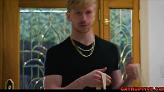 Jesse Stone gets his ass pounded hard by stepbrother Trevor Brooks' monster cock.