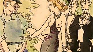 Секретная жизнь раскрыта в винтажной эротической анимации