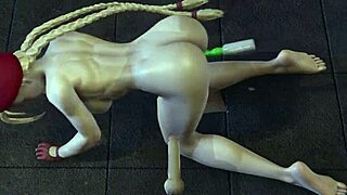 uhh, cammy takin it hard in all three holes, damn 3d action!