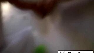 sexy showering off with the absolutely stunning alix lynx