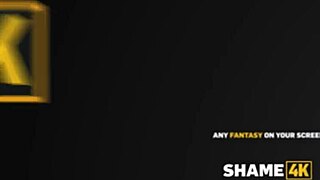 Daddy4k Slams Tight Brunette Pussy. Pierced Beauty Takes It Doggy Style.