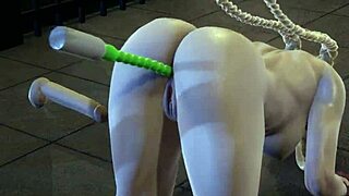 uhh, cammy takin it hard in all three holes, damn 3d action!