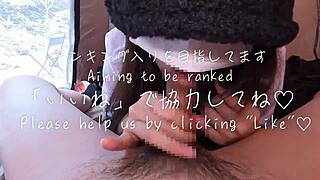 Insane! Outdoor Camping Blowjob in Tent by Amateur College Girl!