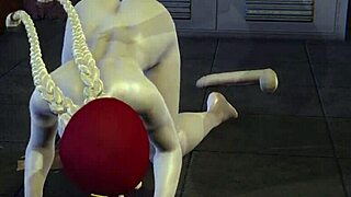 uhh, cammy takin it hard in all three holes, damn 3d action!