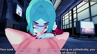 i watch rebecca's blowjob in night city