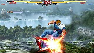 Brian battles Ryougi Shiki in wild hentai action with intense cumshots