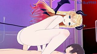 Yuzuki Choco and Tokoyami Towa Intense Sex in Hololive Vtuber Hentai Creampie