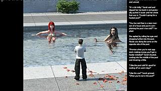 Small teen gesture in 3d cartoon sex episode