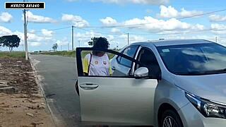 Street Girl Teased and Fed with Monster Cock in Interracial Ride