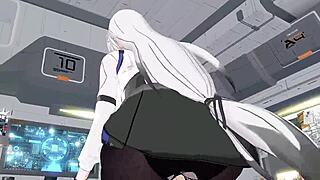 3d animation deep space eye gengchen female upper riding clothes five piece doujin animation resources in comments