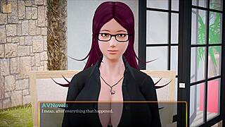 My New Family Brings Emotional Connections In Hentai Game With Redhead Milf.