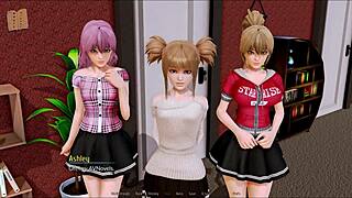 Harem hotel 202 is a hentai anime game with multiple girls having sex in the hotel rooms.