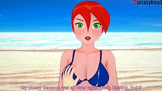 I watch grown Gwen Tennyson in bikini POV on Sheer Fantasyking3