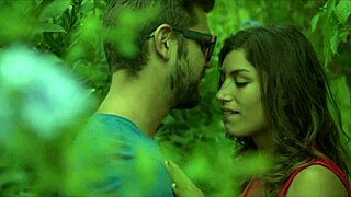 Watch a Latina flash her bush in public while giving a sloppy blowjob outdoors.