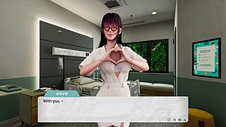 3D anime Kimiko in sexy hospital scene with big cock