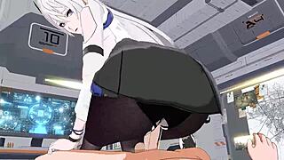 3d animation deep space eye gengchen female upper riding clothes five piece doujin animation resources in comments