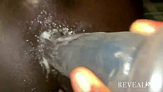 African Gay's Dildo Ass Play Leading to Partner's Cumshow