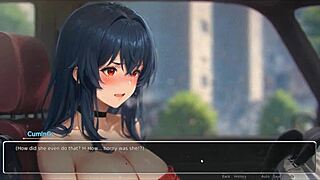 Horny Girlfriend Rips Shirt In Hentai Game Ep 2 With Huge Tits