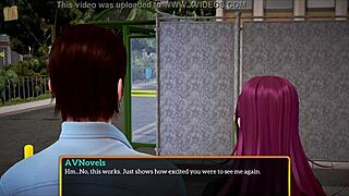 My New Family Brings Emotional Connections In Hentai Game With Redhead Milf.