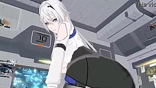 3d animation deep space eye gengchen female upper riding clothes five piece doujin animation resources in comments