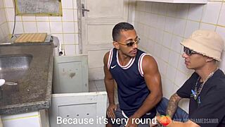 The hot tanned neighbor plumber shows up, and they get into some bareback doggystyle action.