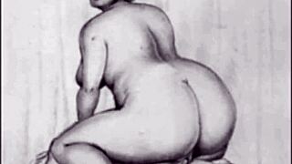 Vintage Erotic Drawings with Timeless Sensual Charm