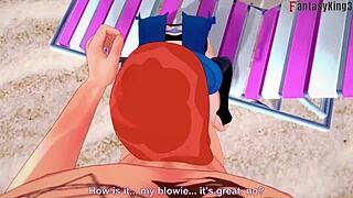 I watch grown Gwen Tennyson in bikini POV on Sheer Fantasyking3