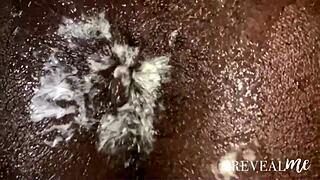 African Gay's Dildo Ass Play Leading to Partner's Cumshow